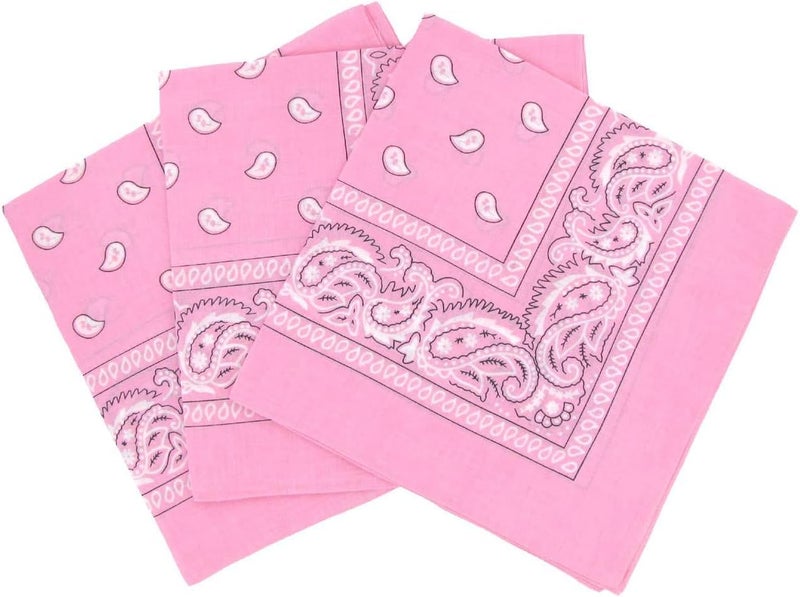 Boolavard 1s, 6s, 9s or 12 Pack Cowboy Bandanas Bandana with Original Paisley Pattern - Image 1