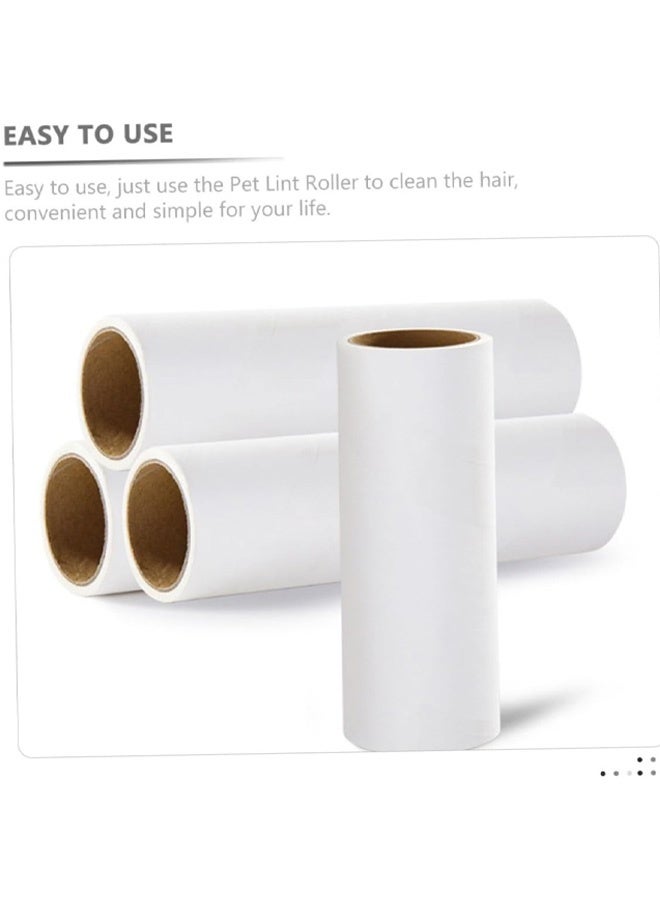 1 بكرة + 9 لفات من مجموعات الورق لإزالة الوبر المنزلي متعدد الوظائف بكرة شعر الحيوانات الأليفة للملابس والأثاث والفراش تتضمن مقبض وغطاء غبار محمول وسهل الاستخدام - Image 5
