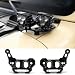 NKCELL POWER Hood Mount Light Dual Brackets Ditch Light Mounting Bracket for JL APillar OffRoad Car LED Pod Work Lights Wrangler JL JLU 4xe Gladiator JT 20182025 Accessories2PCS Black - Image 2
