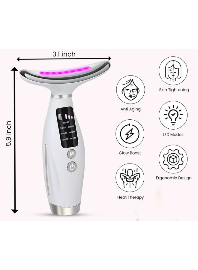 Chase Up Face Massager with 7 Modes, EMS & Heating | Skin Tightening & Anti-Aging Facial Massage Tool for Women | Neck & V Face Lifting Device | Portable Beauty Rejuvenation Machine - Image 3