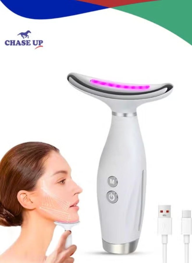 Chase Up Face Massager with 7 Modes, EMS & Heating | Skin Tightening & Anti-Aging Facial Massage Tool for Women | Neck & V Face Lifting Device | Portable Beauty Rejuvenation Machine - Image 1
