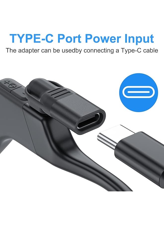 erorex Charging Adapter Type C Connector For Aftershokz Headphones Aeropex As800 & Shokz Openrun Pro Opencomm Usb C Converter Magnetic Charger Adapter For Shokz Headset 2 Pack  - Image 4