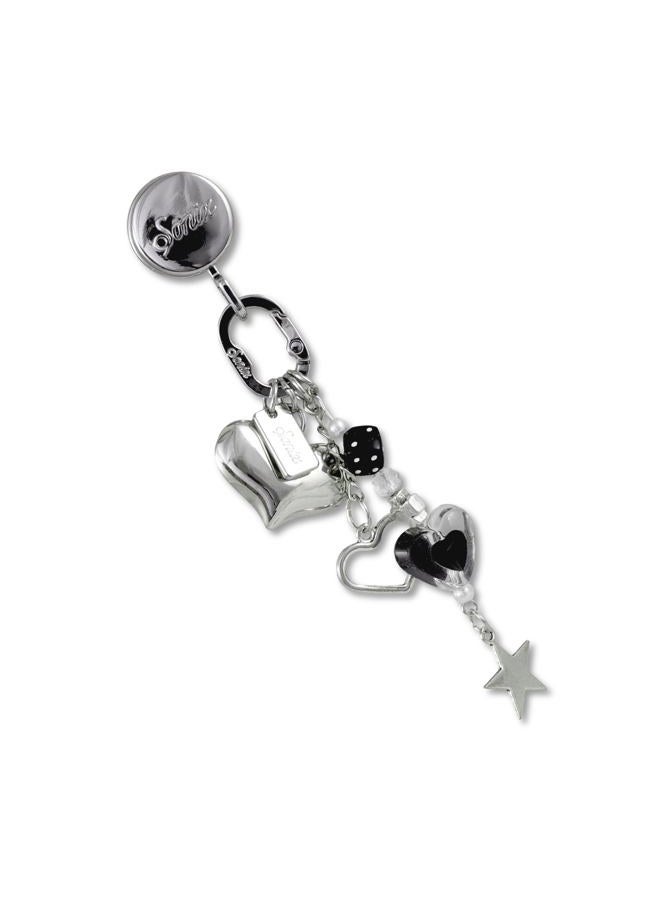 Sonix Phone Charm with Adhesive Hook | Smartphone Charm Hook with Carabiner Ring and Unique Charms, Non-Precious Metal, No Gemstone - Image 1