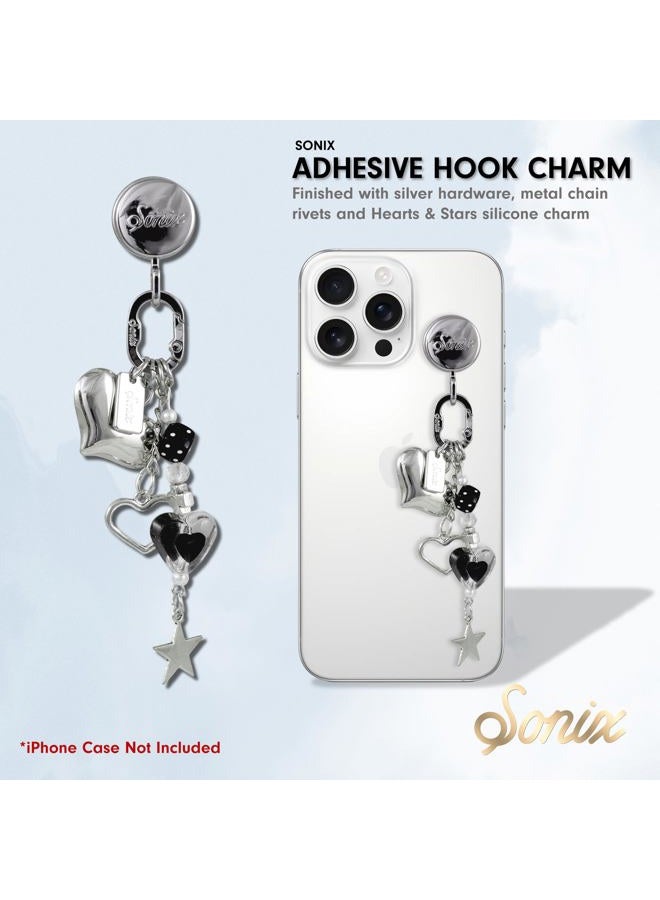 Sonix Phone Charm with Adhesive Hook | Smartphone Charm Hook with Carabiner Ring and Unique Charms, Non-Precious Metal, No Gemstone - Image 2