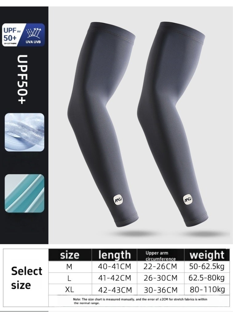 MIAOCHEN UPF 50+ Men's Sleeve Women's Cool Ultra-Thin UV Protection Sport Compression - Image 4