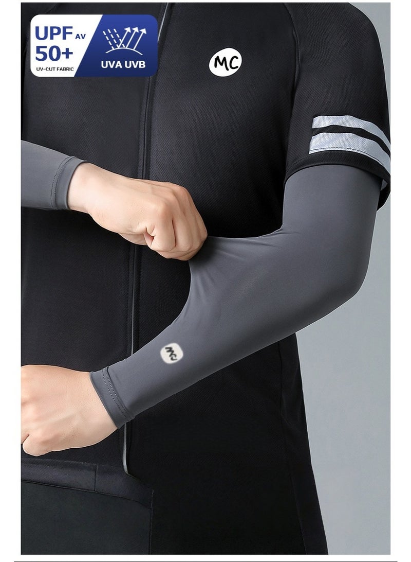 MIAOCHEN UPF 50+ Men's Sleeve Women's Cool Ultra-Thin UV Protection Sport Compression - Image 5