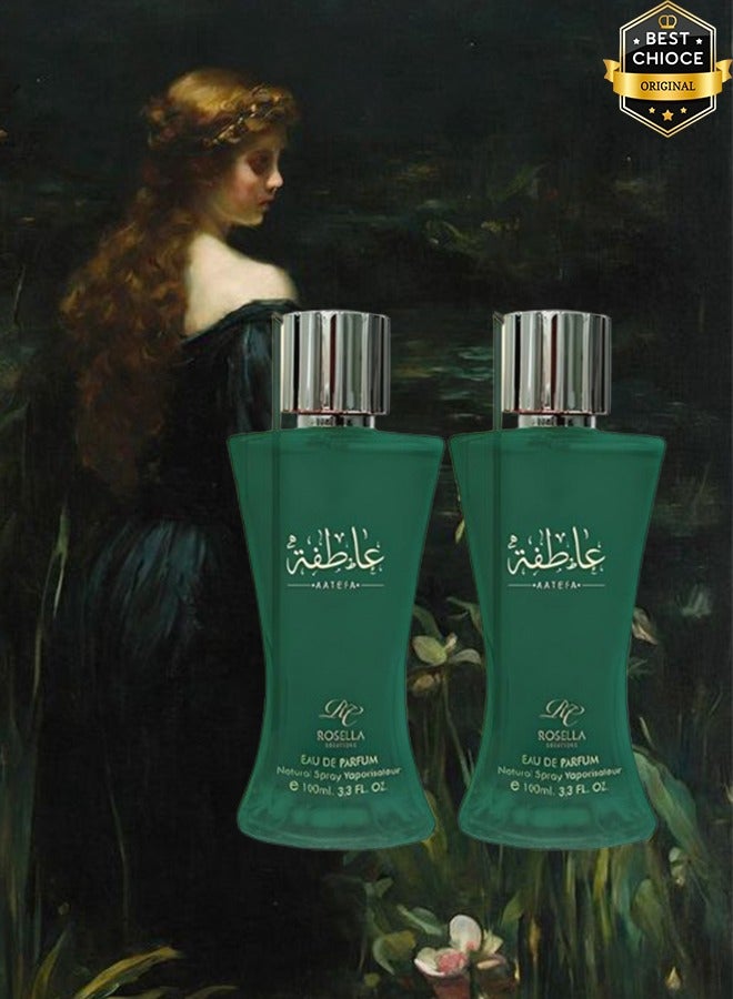 Rosella 2 Pieces Aatefa Perfume For Women 100ml EDP - Image 1
