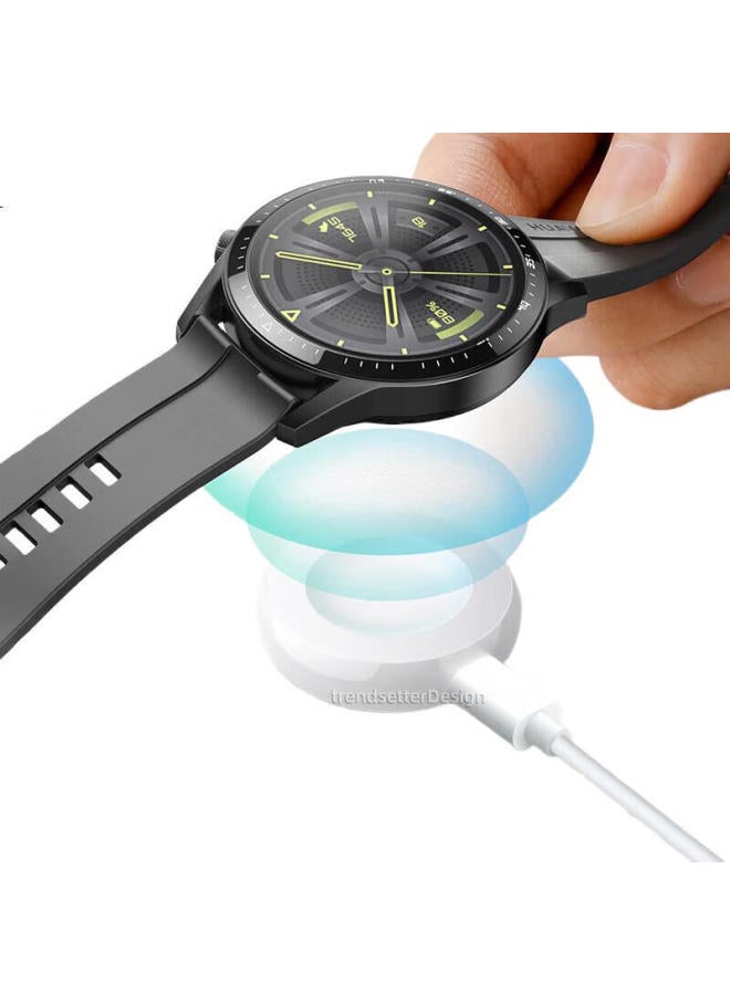 Trendy Style Chuanfan Compatible With Huawei Watch Charger Cable, Gt5/Gt4/Watchfit4 Pro/4/3Pro/Gt3/Gt2Pro/Gtrunner Magnetic Charging Adapter Base Accessory - Image 1