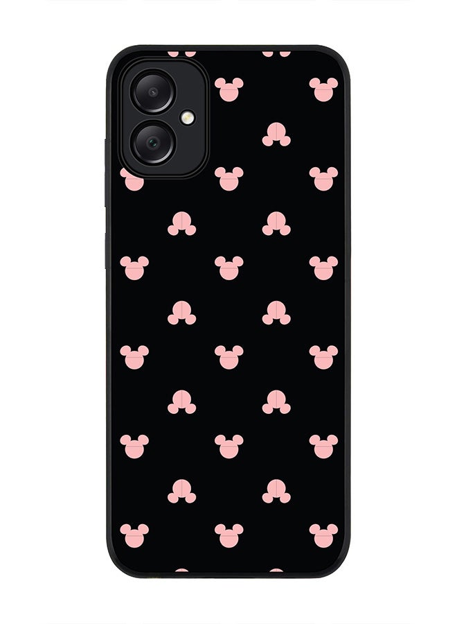 Stylizedd Rugged Black edge case for Samsung Galaxy A05, Slim fit Soft Case Flexible Rubber Edges Anti Drop TPU Gel Thin Cover- Mickey Print - Image 1
