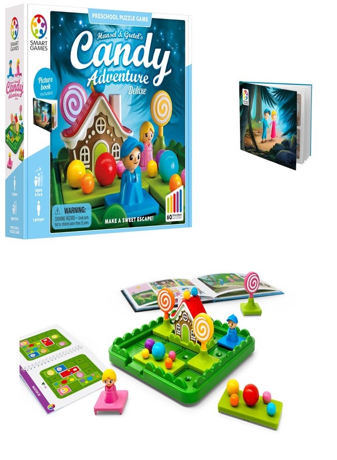 SmartGames Hansel & Gretel’s Candy Adventure – Preschool Logic Game with 48 Challenges, STEM Puzzle Toy for Ages 4–7, Single Player Brain Game with Fairy Tale Theme - Image 5