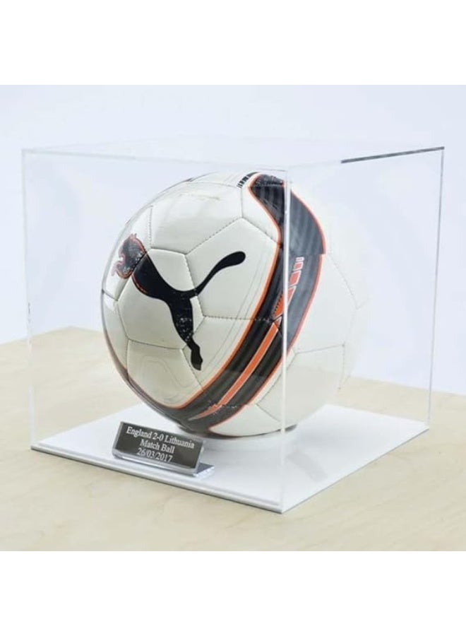 Horoof Home Horoof Home® Clear Acrylic Display Case with White Base  - Image 3
