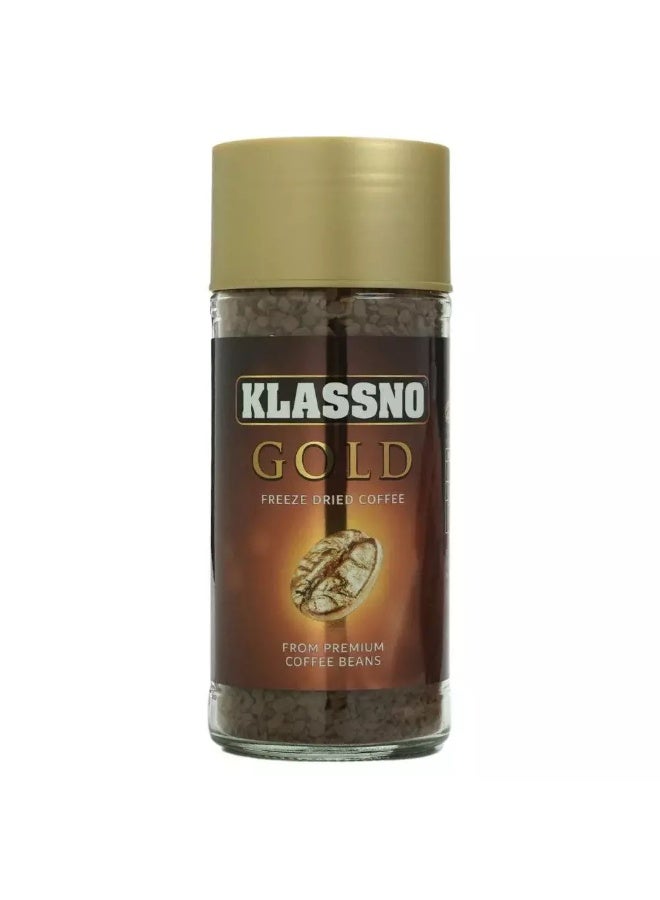 Klassno Klassno Gold Freeze Dried Coffee from Premium Beans- 100gms - Image 1
