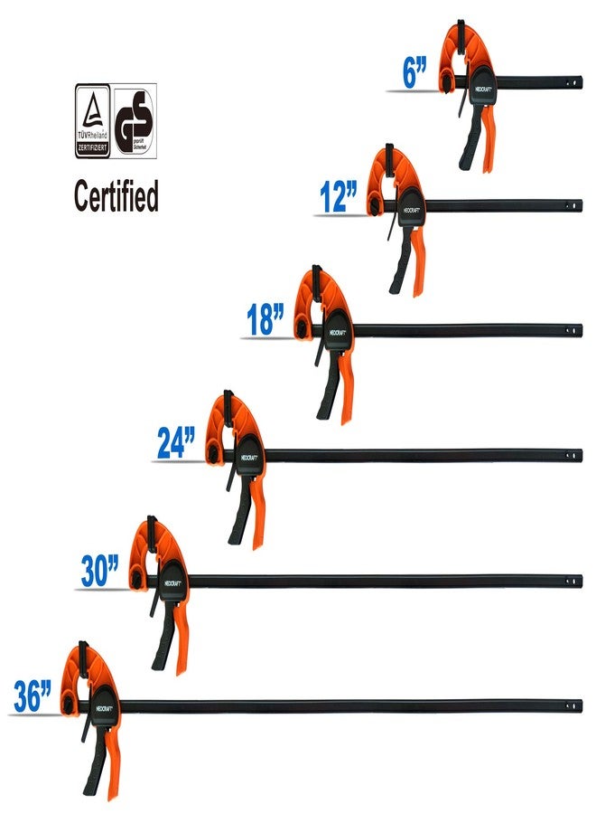 Neocraft Quick Release Ratchet Bar Clamps for Woodworking (2 Pieces Set 36'') - Light Duty Adjustable One-Handed Clamp for Woodworking & Furniture Manufacturing & Assembly - Image 4