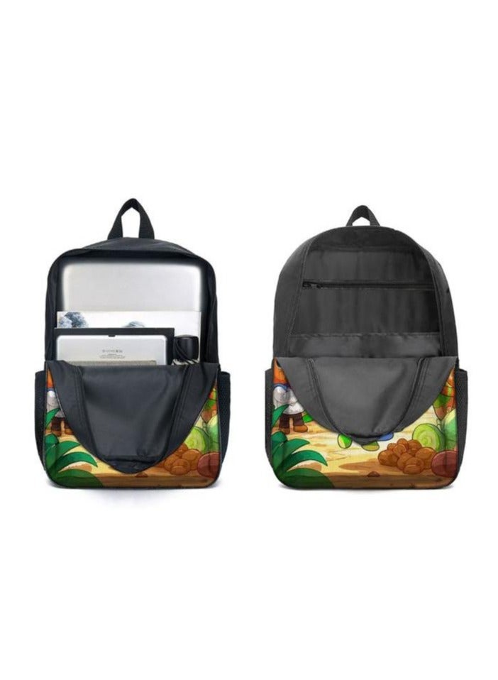 Cartoon three-piece schoolbag with front pocket - 454  - Image 4
