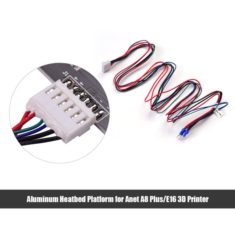 Anet 3D Printer Parts: 90cm Heated Bed Wire - Stable Connection High Conductivity Anet A8 Upgrades for Anet A8 Plus E16 3D Printers - Image 2