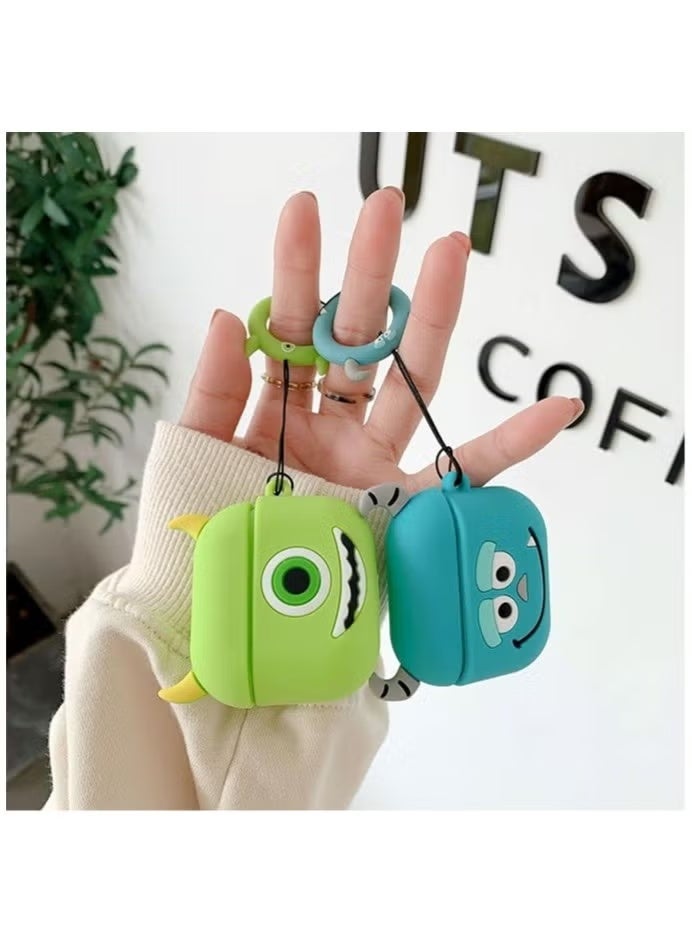 حافظة AirPods Pro الواقية من السيليكون لحافظة AirPods، غطاء لطيف ومضحك من الرسوم المتحركة للفتيات والأولاد والنساء لسماعات AirPods Pro مع سلسلة مفاتيح - Image 4