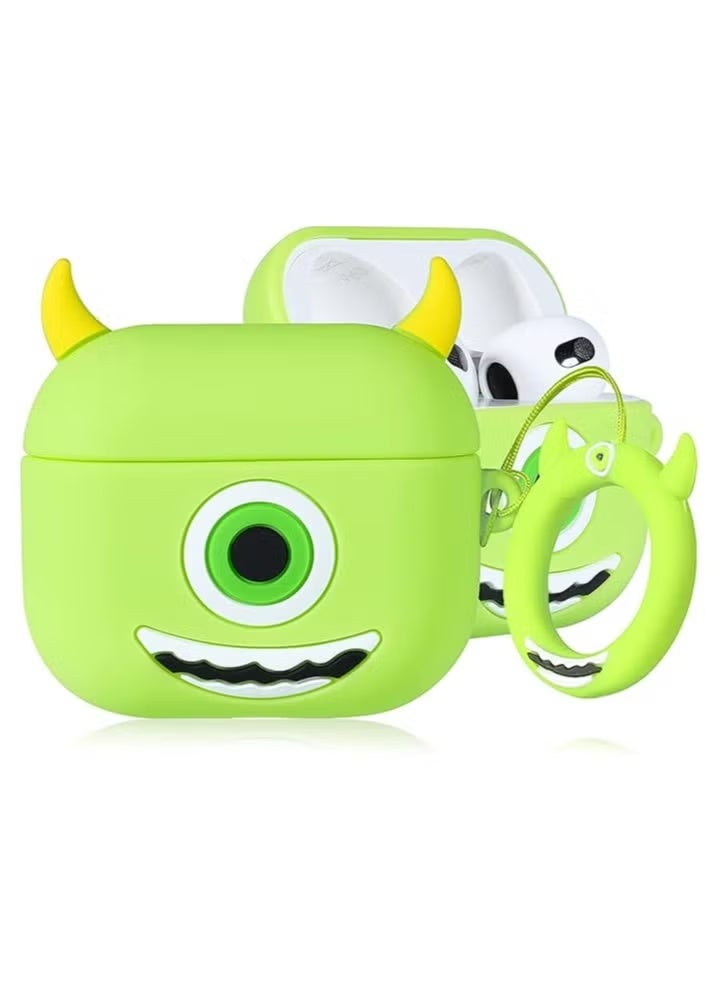 حافظة AirPods Pro الواقية من السيليكون لحافظة AirPods، غطاء لطيف ومضحك من الرسوم المتحركة للفتيات والأولاد والنساء لسماعات AirPods Pro مع سلسلة مفاتيح - Image 1