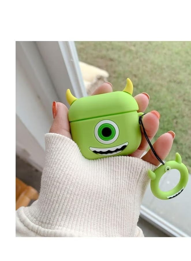 حافظة AirPods Pro الواقية من السيليكون لحافظة AirPods، غطاء لطيف ومضحك من الرسوم المتحركة للفتيات والأولاد والنساء لسماعات AirPods Pro مع سلسلة مفاتيح - Image 5