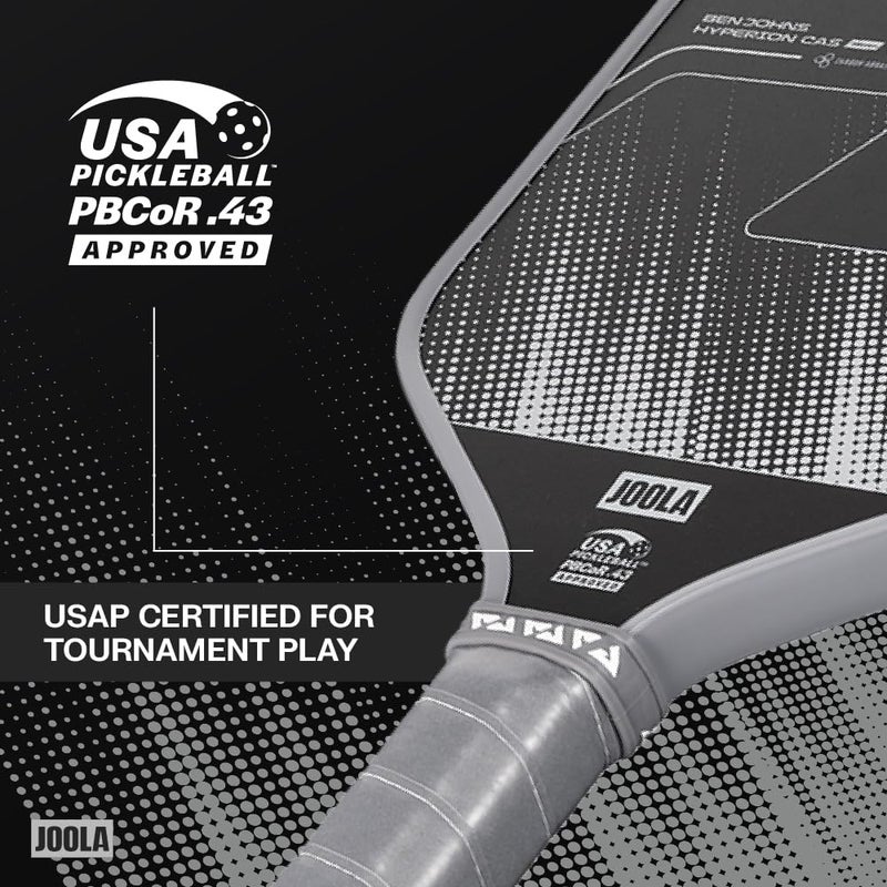 JOOLA Hyperion 16mm Carbon Fiber Pickleball Paddle - CAS Surface Technology - Control & Power Paddle for Faster Swings - USAP Approved - Aero Curve Design - Feel-Tec Pure Grip - NFC Chip Enabled - Image 4