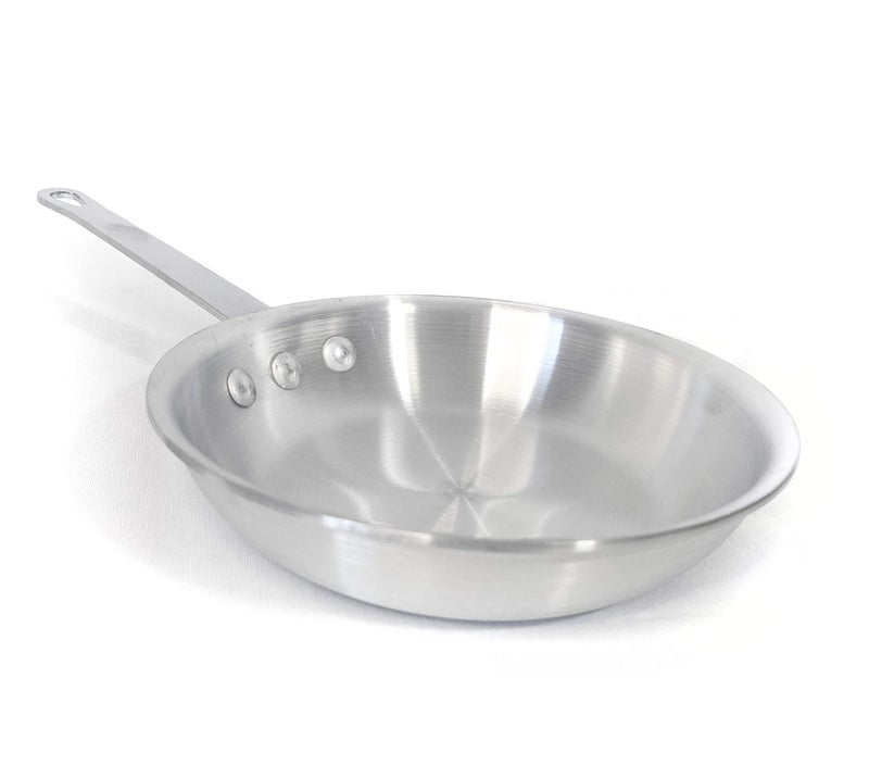 Update International 10 Inch Natural Finish Aluminum Frying Pan, Fry Pan, Commercial Grade - NSF Certified - Image 1