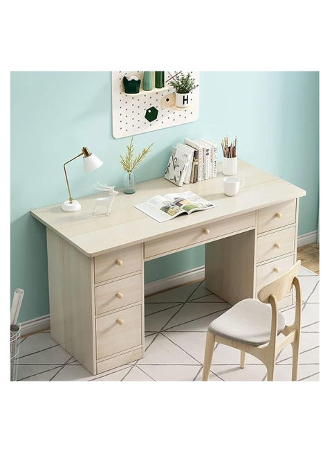 Computer Desk, Writing Desk with Drawers, Home Office Study Desk, Computer Table Work Desk Corner Desk (A130S)