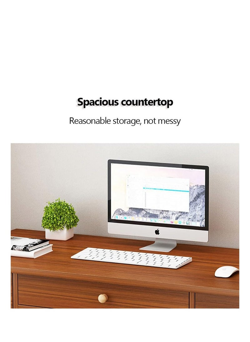 Generic - Computer Desk, Writing Desk with Drawers, Home Office Study Desk, Computer Table Work Desk Corner Desk (A130S) - Image 1