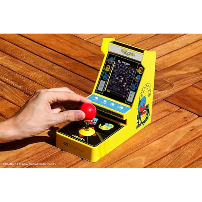 PAC-MAN JOYSTICK PLAYER:OFFICIALLY LICENSED RETRO GAMING CONSOLE, 2 GAME MODES CLASSIC ARCADE MACHINE, PORTABLE GAME FOR KIDS AND ADULTS - Image 5