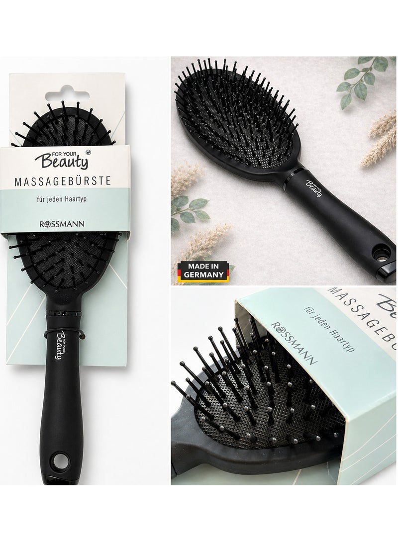 ROSSMANN German Brand, Massage Brush "Arizona" – Pneumatic Brush for Gentle Detangling and Scalp Massage Paddle hair brush, Hair Styling Brush. - Image 1