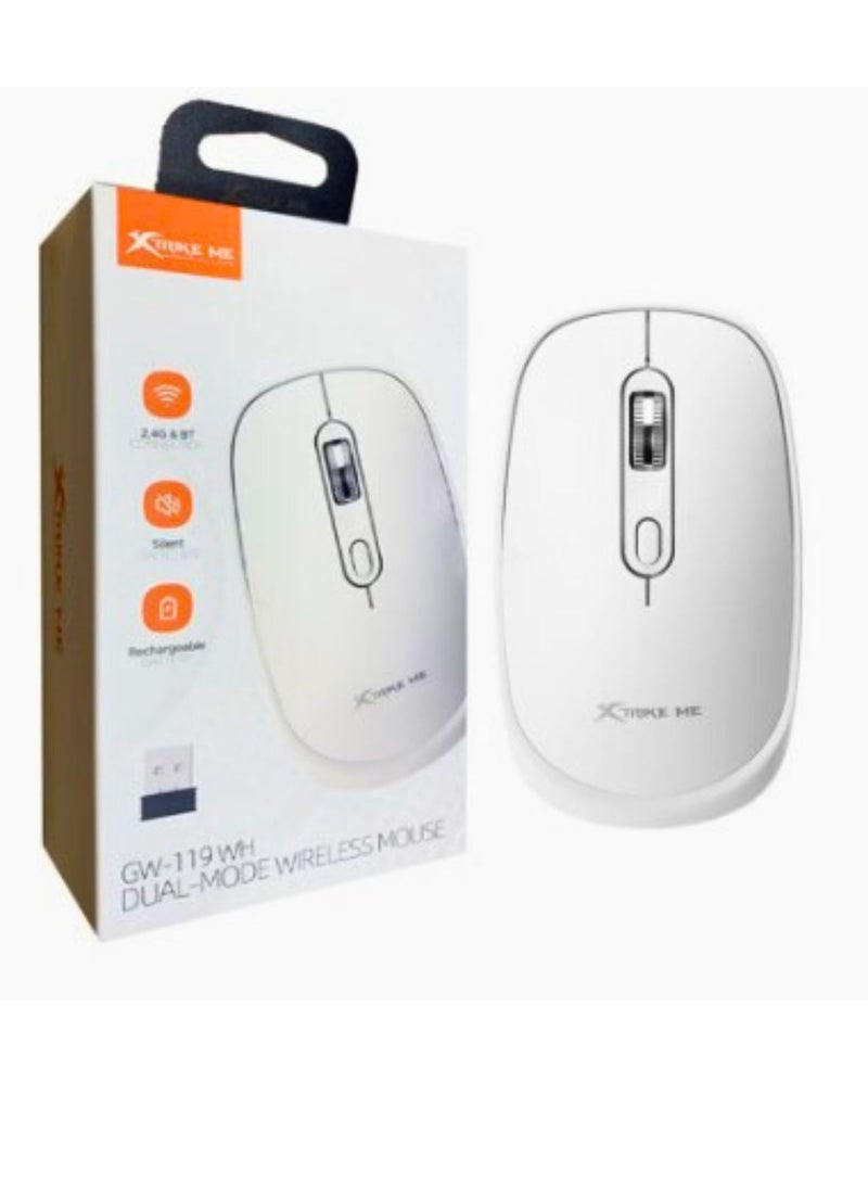 Xtrike Me GW-119 WH Wireless Mouse White - Image 1