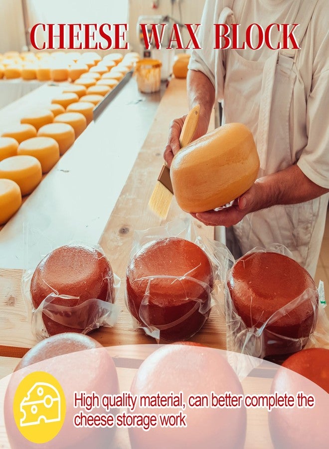 Heigble Cheese Wax Block 2.2 lb Red Wax for Cheese Making Brush for Long Term Storage, for a Variety of Different Types Preserve Refined, Melting Point 70 Degrees Celsius - Image 4
