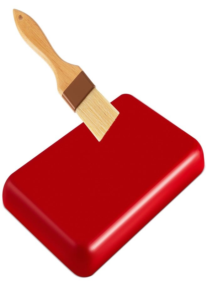 Heigble Cheese Wax Block 2.2 lb Red Wax for Cheese Making Brush for Long Term Storage, for a Variety of Different Types Preserve Refined, Melting Point 70 Degrees Celsius - Image 1