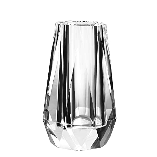 kitCom Flower Vase, Modern Mini Crystal Vase, Lead-Free Flower Vase, European Crafted for Table, Home Decoration, Wedding or Luxury Gifts, 2.4 x 2.4 x 4 Inches - Image 1