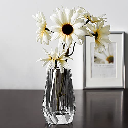 kitCom Flower Vase, Modern Mini Crystal Vase, Lead-Free Flower Vase, European Crafted for Table, Home Decoration, Wedding or Luxury Gifts, 2.4 x 2.4 x 4 Inches - Image 3