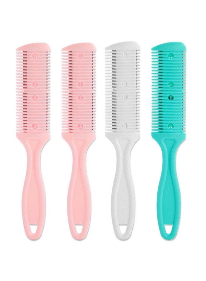 جلامليلي مجموعة من 4 أمشاط لتخفيف الشعر للنساء (ألوان متنوعة 7.1 × 1.2 بوصة) - Image 1