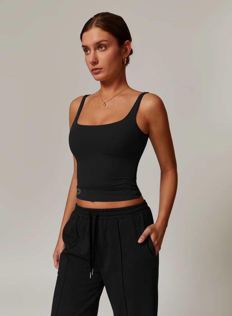 كون.يوغا بلوزة كامي نسائية بياقة مربعة - Image 3