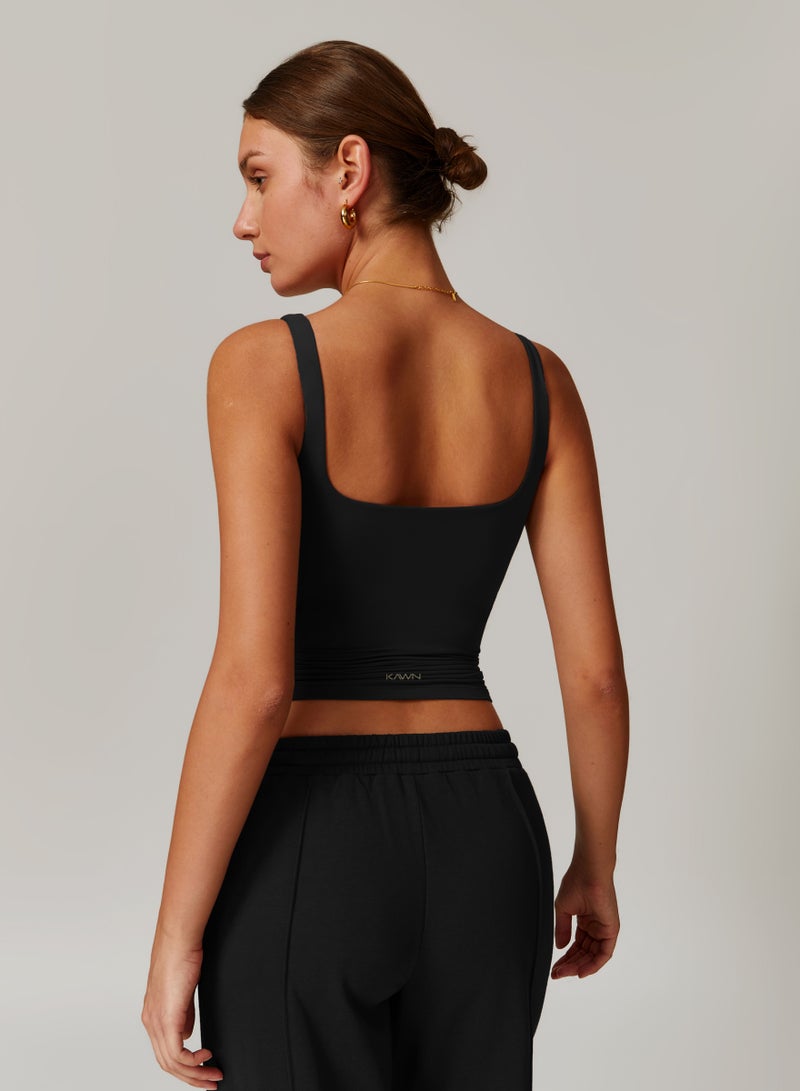 كون.يوغا بلوزة كامي نسائية بياقة مربعة - Image 5