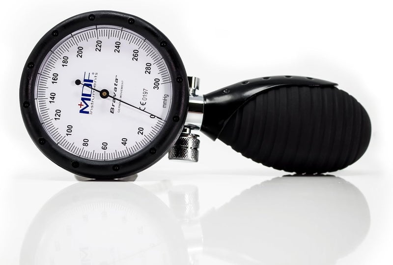 MDF Instruments MDF Bravata Palm Aneroid Sphygmomanometer Professional Blood Pressure Monitor with Adult Pediatric Cuff Size Included Teal MDF848XPD16 - Image 2