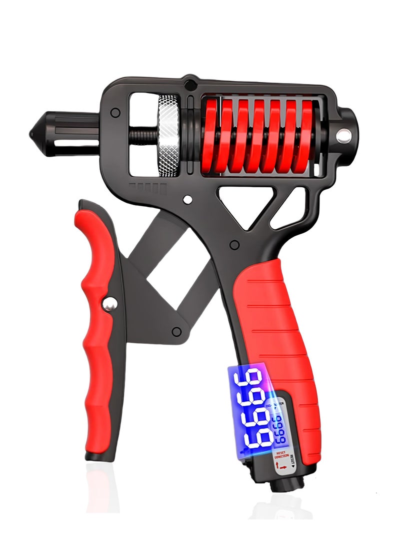 Loucky Grip Strength Trainer, Upgrades  Hand Grip Exerciser Strengthener with Adjustable Resistance(5-165kg), Digital Counter, Dual-Layer Carbon Steel Spring & Anti-Slip Ergonomic Handle | Professional Forearm Trainer for Strength - Image 1