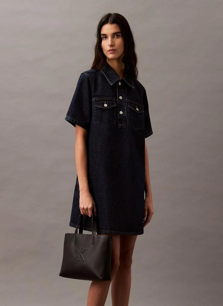 كالفن كلاين جينز Logo Deatiled Mini Tote