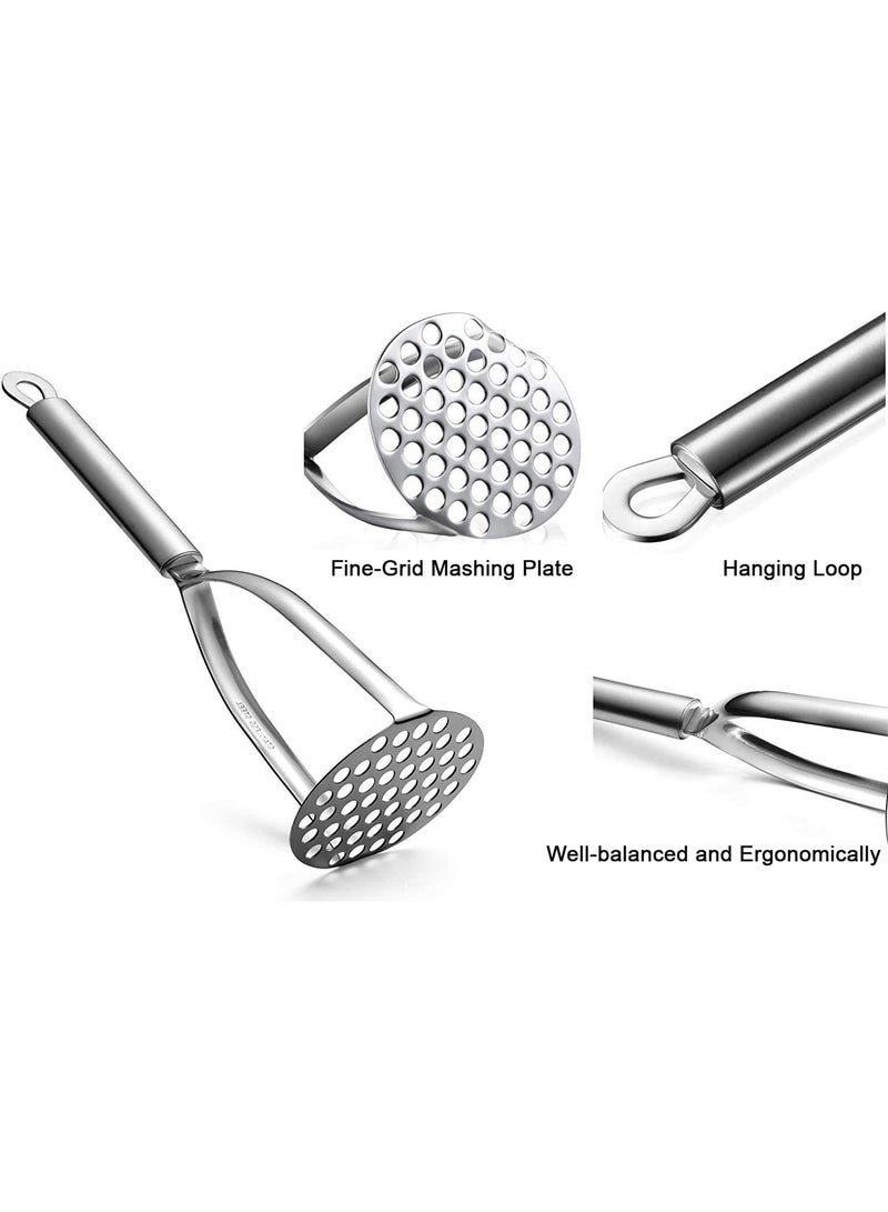 Potato Masher ricer with Broad and Ergonomic for smooth Mashed Potatoes, Vegetables and Fruits - Image 2