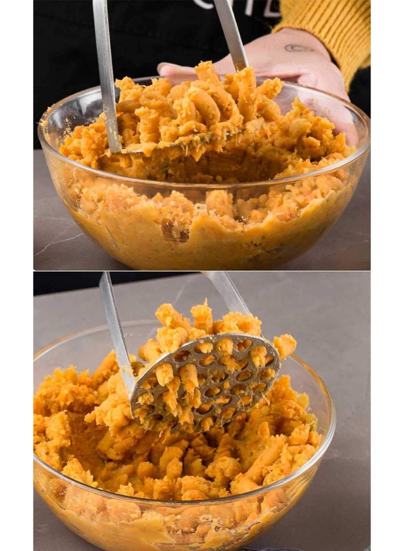 Potato Masher ricer with Broad and Ergonomic for smooth Mashed Potatoes, Vegetables and Fruits - Image 5