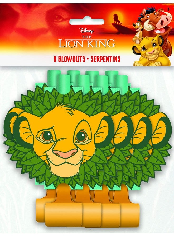 Unique Disney Lion King Party Blowouts 2.68" X 5.25" 8 Pcs - Image 2