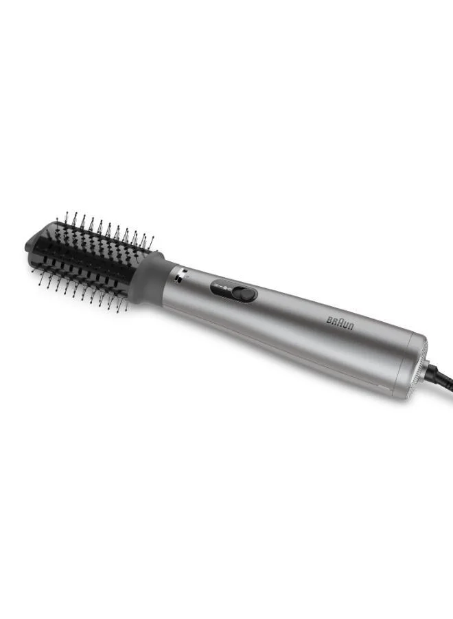 Braun Airstyler AS4.3, Super Ionic Function 1000W with Advanced Care, 2 Styling Attachments, Ionic Grey - BRAS430SDE