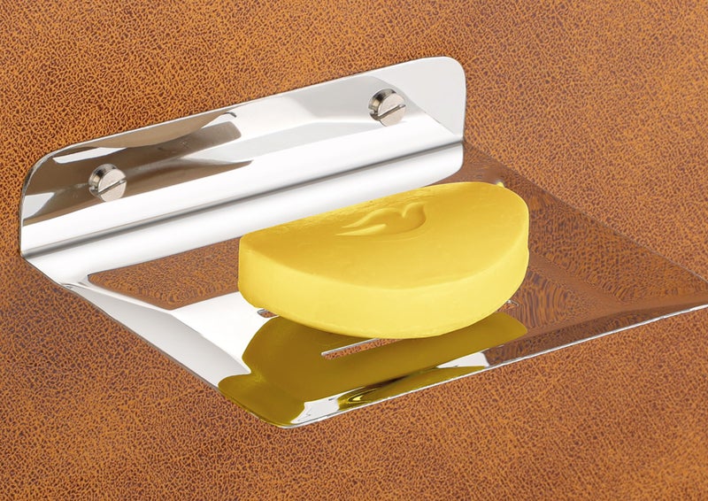 iSTAR Stainless Steel Square Soap Dish Holder for Bathroom Soap Case for Home (Pack of 1) Stand - Image 4