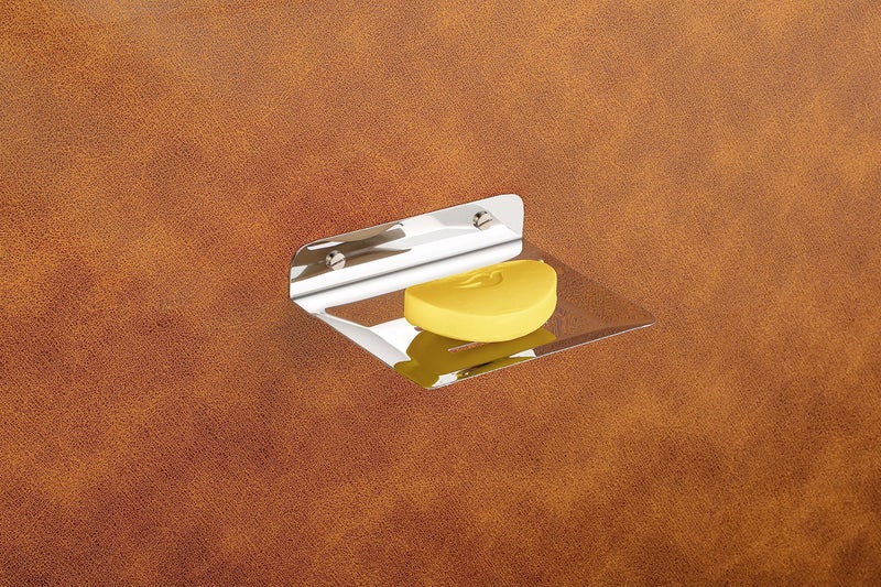 iSTAR Stainless Steel Square Soap Dish Holder for Bathroom Soap Case for Home (Pack of 1) Stand - Image 2