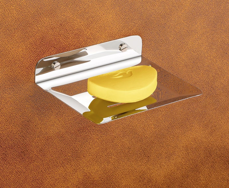 iSTAR Stainless Steel Square Soap Dish Holder for Bathroom Soap Case for Home (Pack of 1) Stand - Image 1