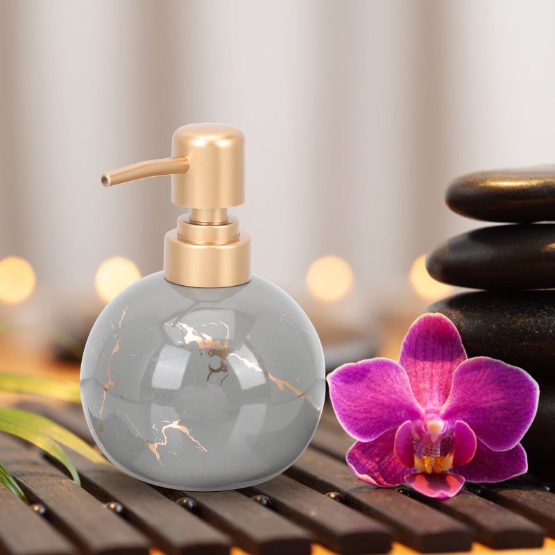 Pump Bottle Simple Ceramic Storage Bottle Shampoo Shower Gel Bottle - Image 5