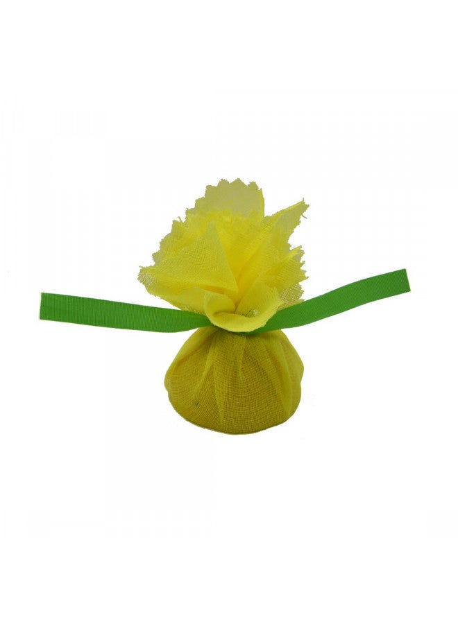 Regency Wraps Regency Wraps Lemon Wraps Lemon Covers with Ribbon, Wedge Bags, Enjoy Seed-Free Squeezing over seafood, Perfect for Lemon Halves or Wedges, Yellow, 12 Count - Image 1
