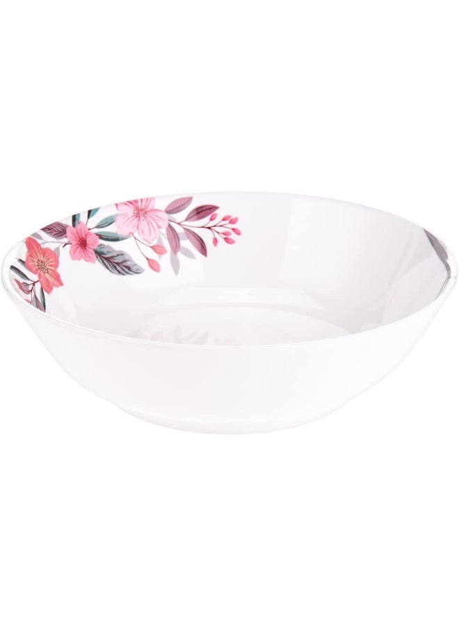 AKDC M/Mine Serving Bowl L(21cm) xW(21cm) xH(6cm) White And Pink - Image 1