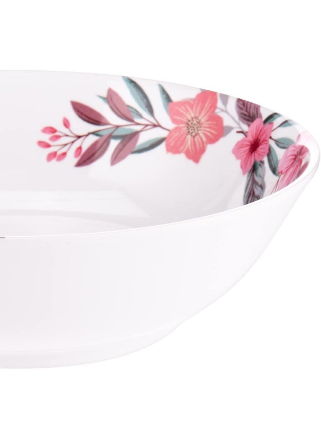 AKDC M/Mine Serving Bowl L(21cm) xW(21cm) xH(6cm) White And Pink - Image 3